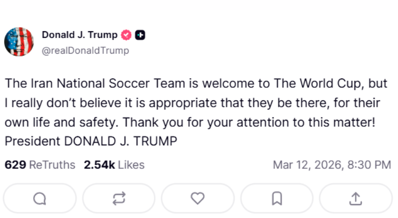 Via Truth Social/realDonaldTrump